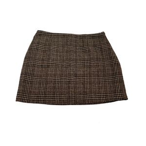 [SOLD] Forever 21 — Brown Plaid Mini-Skirt